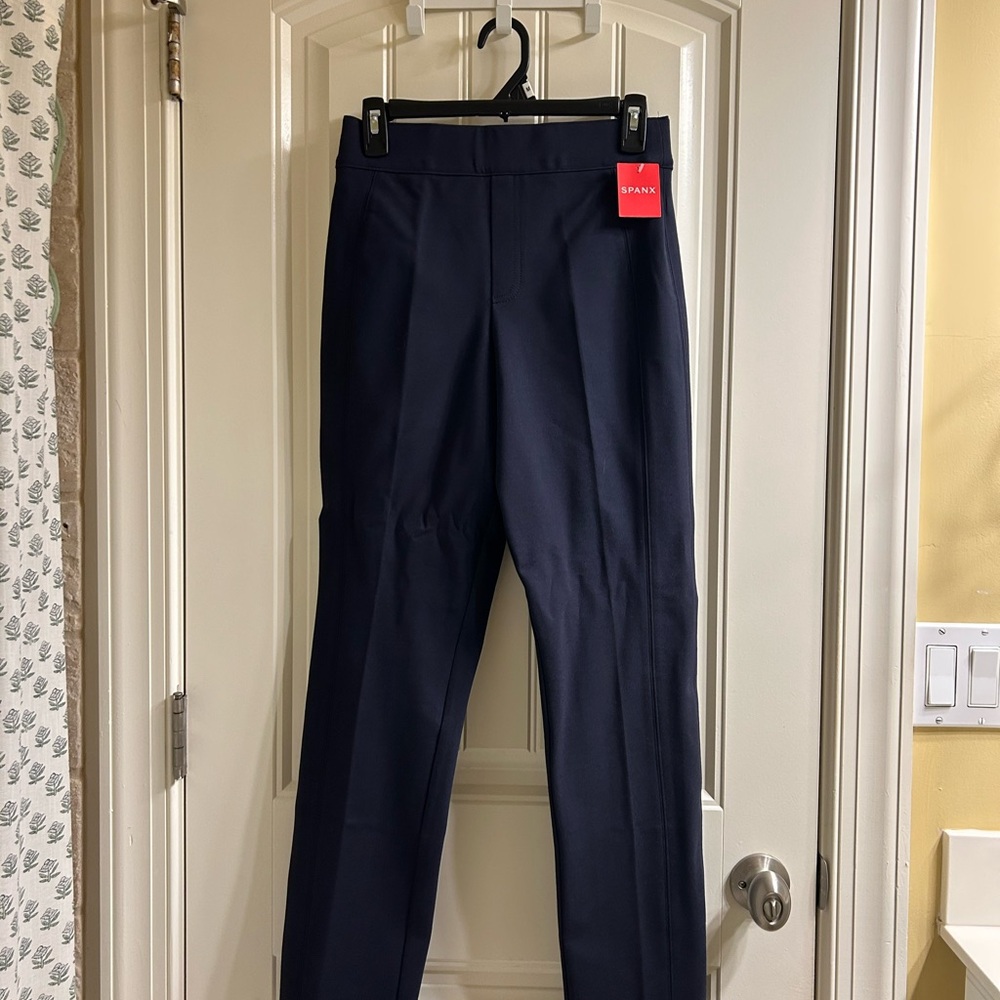 SPANX Navy Tailored Trousers Classic Style